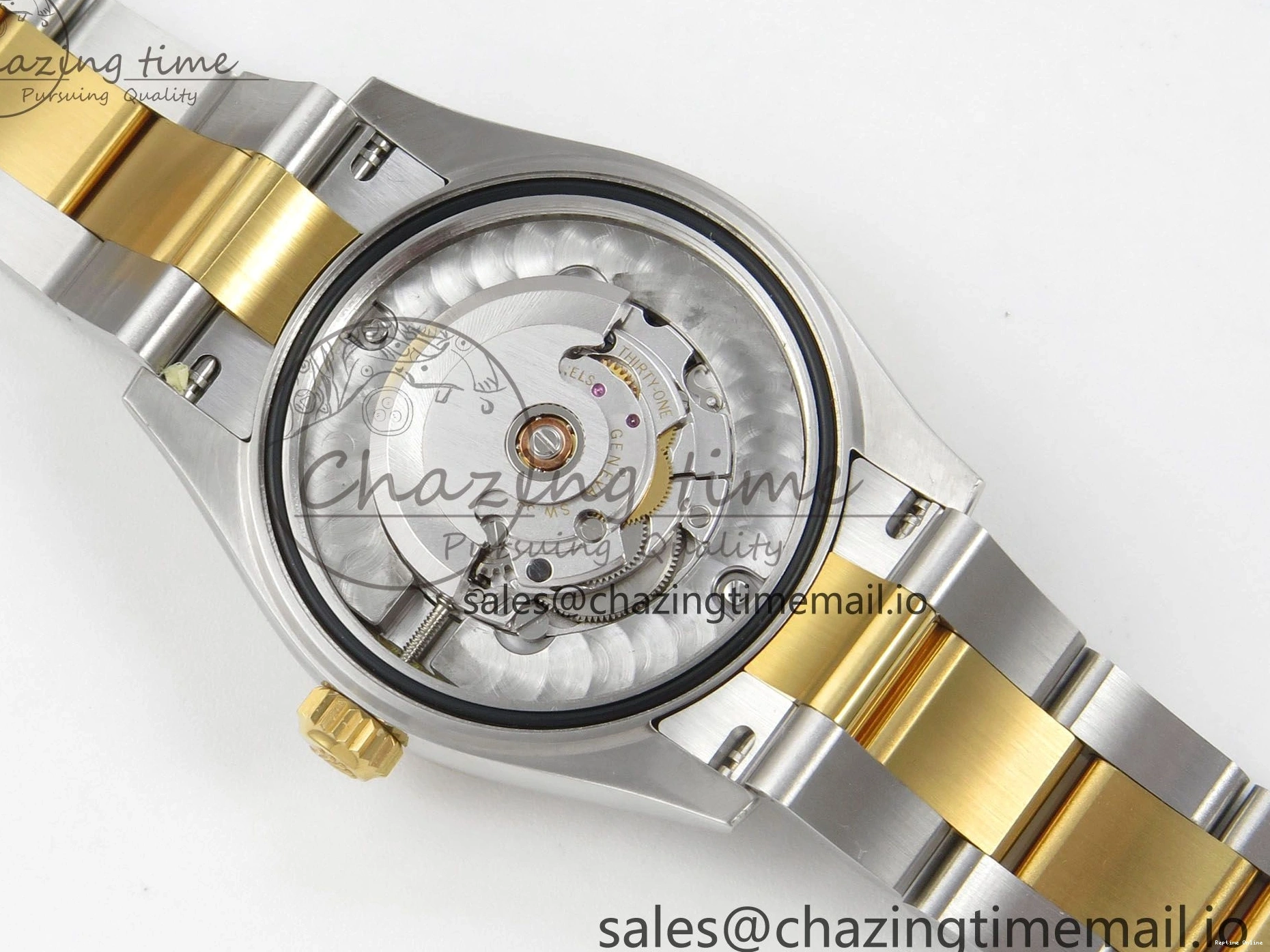 0401 DateJust 31 278383RBR THBF 1:1 Best Edition 904L Steel White Roman Dial Diamonds Bezel on SS YG Oyster Bracelet HZ Cal. Minimalist 44